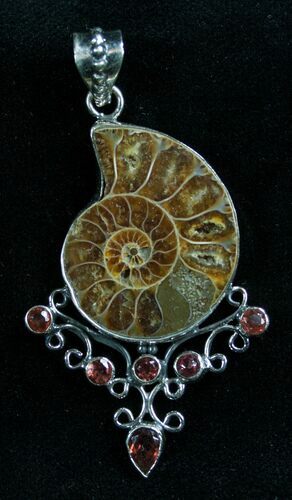 Sterling Silver Ammonite Pendant #7066